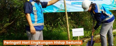 Peringati Hari Lingkungan Hidup Sedunia, MLJ Tanam 250 Pohon di Ruas Kb. Jeruk-Ulujami