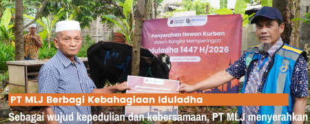 Berbagi Kebahagiaan Iduladha, PT MLJ Serahkan Hewan Kurban untuk Masyarakat Sekitar Ruas Tol Kebon Jeruk-Ulujami